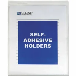C-Line Self-Adhesive Seal Shop Ticket Holders, 9" x 12", Box Of 50