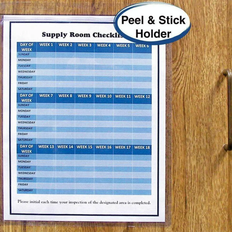 C-Line Self-Adhesive Seal Shop Ticket Holders, 9" x 12", Box Of 50