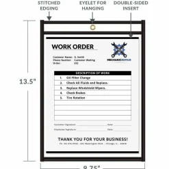 C-Line Stitched Vinyl Shop Ticket Holders, 9