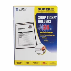 C-Line Stitched Vinyl Shop Ticket Holders, 9