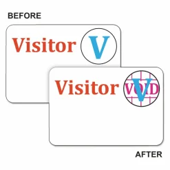 C-Line Time's Up! Self-Expiring Visitor Badges, One-Day Badge, 3" x 2", White, 100/Box