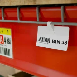 C-Line Wire Rack Shelf Tag, Side Load, 3.5 x 1.5, White, 10/Pack