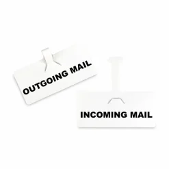 C-Line Wire Rack Shelf Tag, Side Load, 3.5 x 1.5, White, 10/Pack