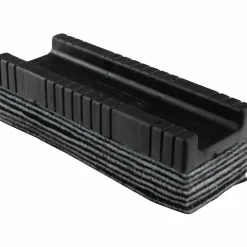 CLI Peel-away Felt Whiteboard Eraser, 5", Black/White