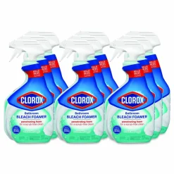 Clorox Bathroom Foamer with Bleach, Ocean Mist Scent, 30 oz Spray Bottle, 9/Carton