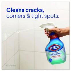 Clorox Bathroom Foamer with Bleach, Ocean Mist Scent, 30 oz Spray Bottle, 9/Carton