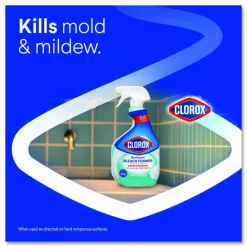 Clorox Bathroom Foamer with Bleach, Ocean Mist Scent, 30 oz Spray Bottle, 9/Carton