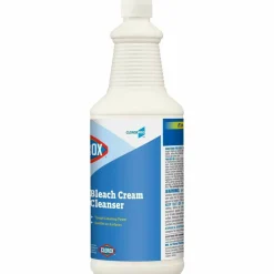 Clorox Bleach Cream Cleanser - Cream Cleanser - 32 fl oz (1 quart) - 8 / Carton - Clear