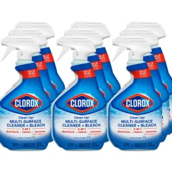 Clorox Clean-Up Multi-Surface Cleaner with Bleach, Rain Clean, Spray Bottle, 32 Fluid Ounces, Pack of 9 (30058)