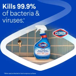 Clorox Clean-Up Multi-Surface Cleaner with Bleach, Rain Clean, Spray Bottle, 32 Fluid Ounces, Pack of 9 (30058)