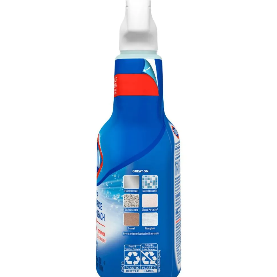Clorox Clean-Up Multi-Surface Cleaner with Bleach, Rain Clean, Spray Bottle, 32 Fluid Ounces, Pack of 9 (30058)