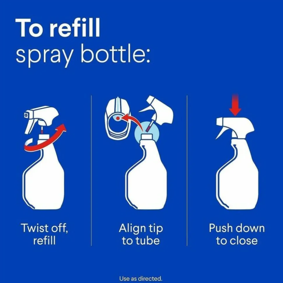 Clorox Clean-Up Multi-Surface Cleaner with Bleach, Rain Clean, Spray Bottle, 32 Fluid Ounces, Pack of 9 (30058)