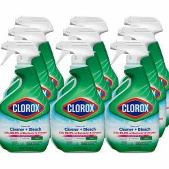 Clorox Clean-Up Multi-Surface Cleaner with Bleach, Original Scent, 32 oz Spray Bottle, 9/Carton