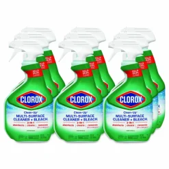 Clorox Clean-Up Multi-Surface Cleaner with Bleach, Original Scent, 32 oz Spray Bottle, 9/Carton
