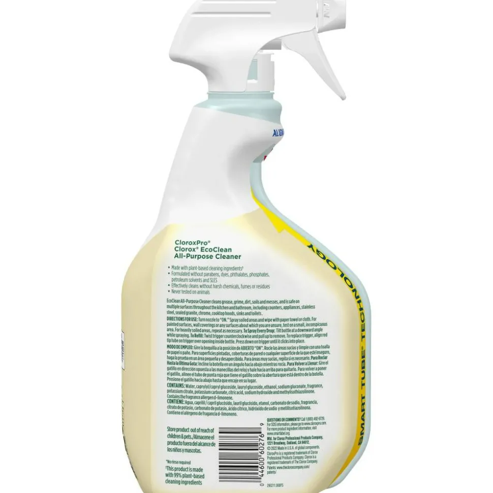 Clorox CloroxPro EcoClean All-Purpose Cleaner Spray Bottles, 32 Oz, Pack Of 9 Bottles