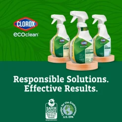 Clorox CloroxPro EcoClean Disinfecting Cleaner Spray Bottles, 32 Oz, Pack Of 9 Bottles