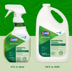 Clorox CloroxPro EcoClean Disinfecting Cleaner Spray Bottles, 32 Oz, Pack Of 9 Bottles