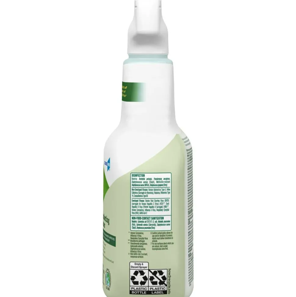 Clorox CloroxPro EcoClean Disinfecting Cleaner Spray Bottles, 32 Oz, Pack Of 9 Bottles