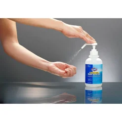 Clorox Commercial Solutions Hand Sanitizer - 16.9 fl oz (500 mL) - Pump Bottle Dispenser - Kill Germs - Hand - Moisturizing - Clear - Non-sticky, Non-greasy - 12 / Carton