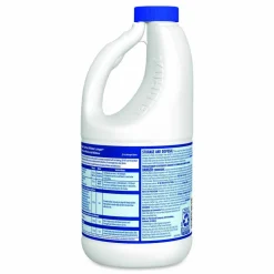 Clorox Concentrated Regular Disinfecting Bleach, Unscented, 43 oz Bottle, 6/Carton