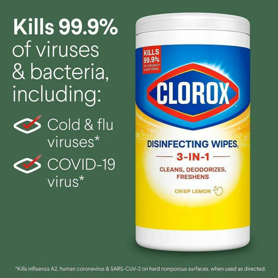 Clorox Disinfecting Bleach Free Cleaning Wipes Value Pack - For Multi Surface, Multipurpose - Ready-To-Use - Wipe