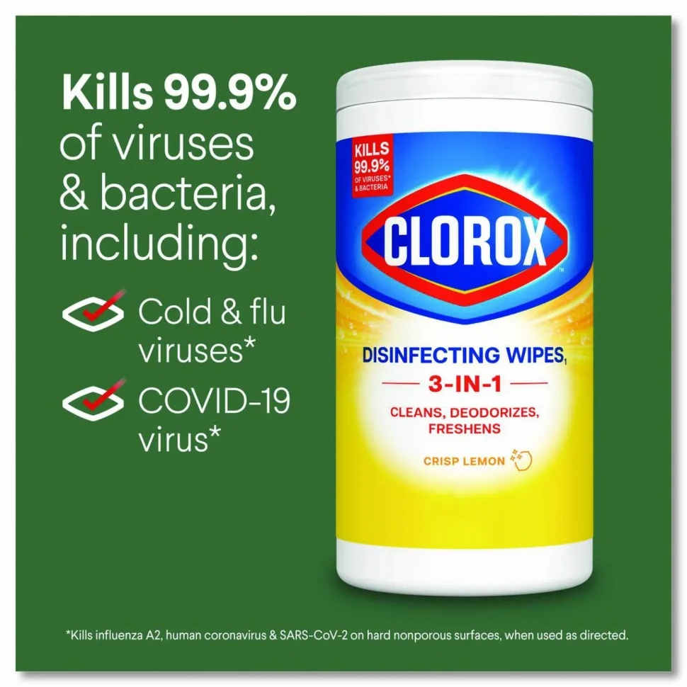 Clorox Disinfecting Cleaning Wipes Value Pack, 35 Count Each, Pack of 3
