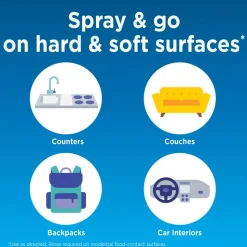 Clorox Disinfecting Mist Sanitizing And Antibacterial Disinfectant Spray, 16 Oz, Lemon And Orange Blossom