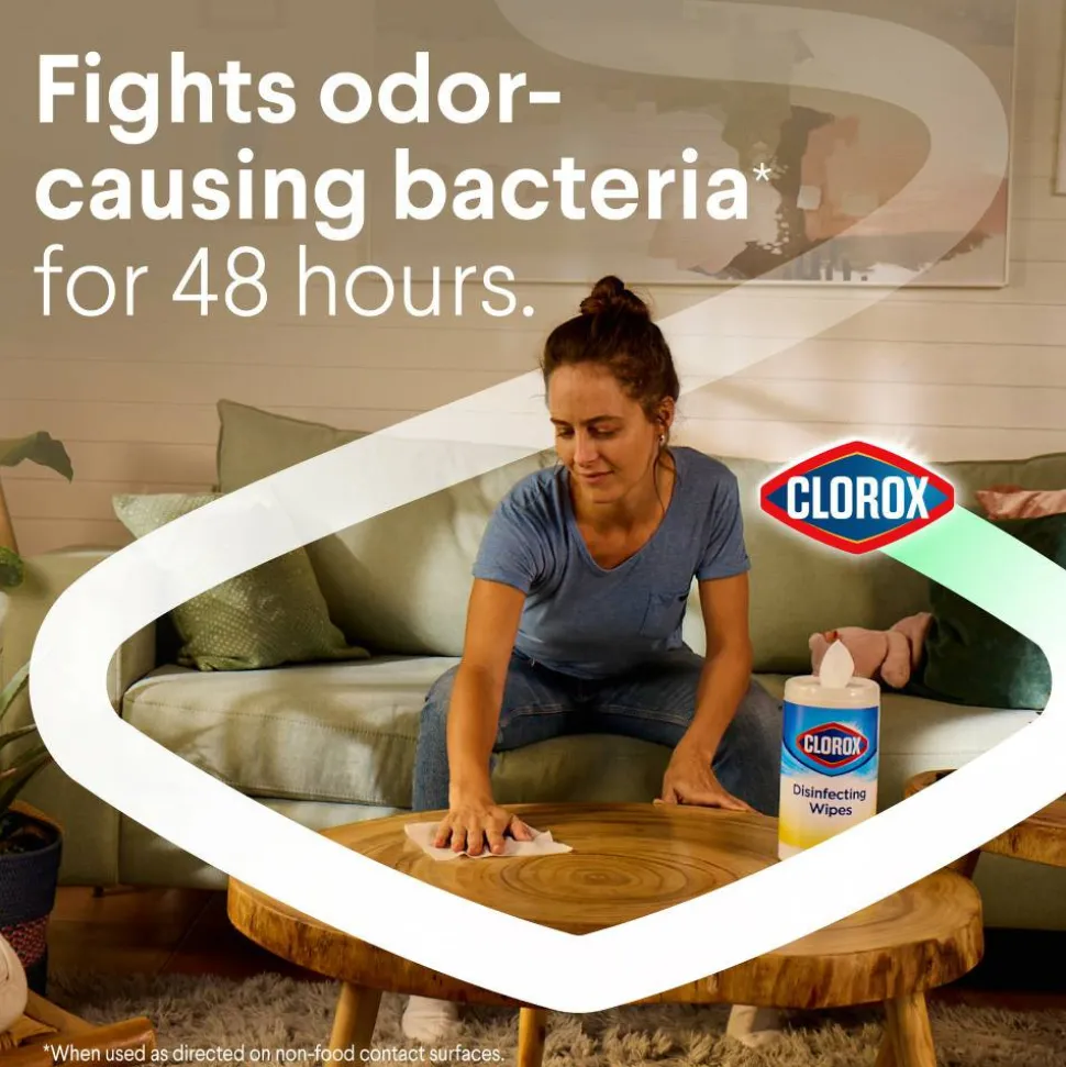 Clorox Disinfecting Wipes, Bleach Free Cleaning Wipes – Crisp Lemon - 75 Count (Pack of 6)