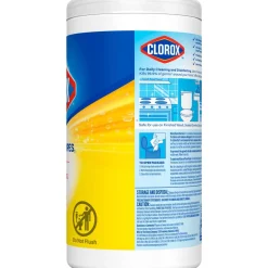 Clorox Disinfecting Wipes, Bleach Free Cleaning Wipes – Crisp Lemon - 75 Count (Pack of 6)