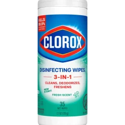 Clorox Disinfecting Wipes, Bleach Free Cleaning Wipes – Fresh - 35 Count (01593)