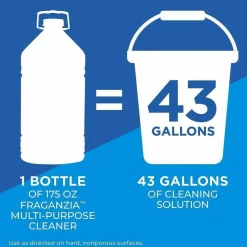 Clorox Fraganzia Multi-Purpose Cleaner, Spring Scent, 175 oz Bottle, 3/Carton