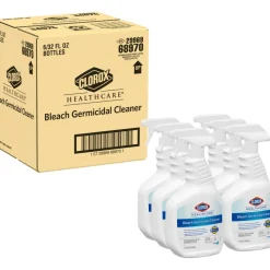 Clorox Healthcare Bleach Germicidal Cleaner Spray, 32 Ounces Each (Pack of 6)