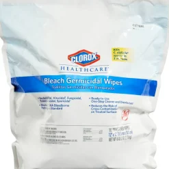 Clorox Healthcare Bleach Germicidal Wipes, 12