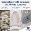 Clorox Healthcare Bleach Germicidal Wipes, 1-Ply, 6.75 x 9, Unscented, White, 100 Wipes/Flat Pack, 6 Packs/Carton