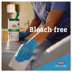 Clorox Healthcare Hydrogen Peroxide Cleaner Disinfectant Wipes, 12 x 11, Unscented, White, 185/Bucket, 2 Buckets/Carton