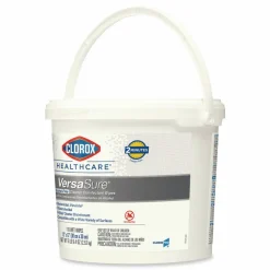 Clorox Healthcare VersaSure Cleaner Disinfectant Wipes, 1-Ply, 12 x 12, Fragranced, White, 110/Bucket