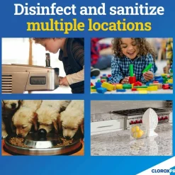 CloroxPro Anywhere Daily Disinfectant and Sanitizer, Unscented, 128 oz Bottle, 4/Carton