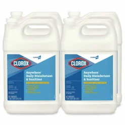 CloroxPro Anywhere Daily Disinfectant and Sanitizer, Unscented, 128 oz Bottle, 4/Carton