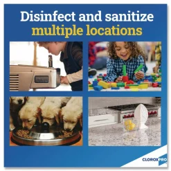 CloroxPro Anywhere Daily Disinfectant and Sanitizer, Unscented, 32 oz Spray Bottle, 12/Carton