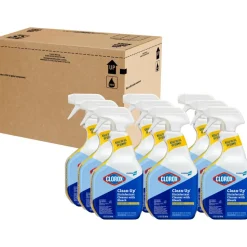 CloroxPro Clean-Up Disinfectant Cleaner with Bleach, Fresh Scent, 32 oz Smart Tube Spray Bottle, 9/Carton