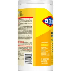 CloroxPro Clorox Disinfecting Wipes, Lemon Fresh, 75 Count (15948)