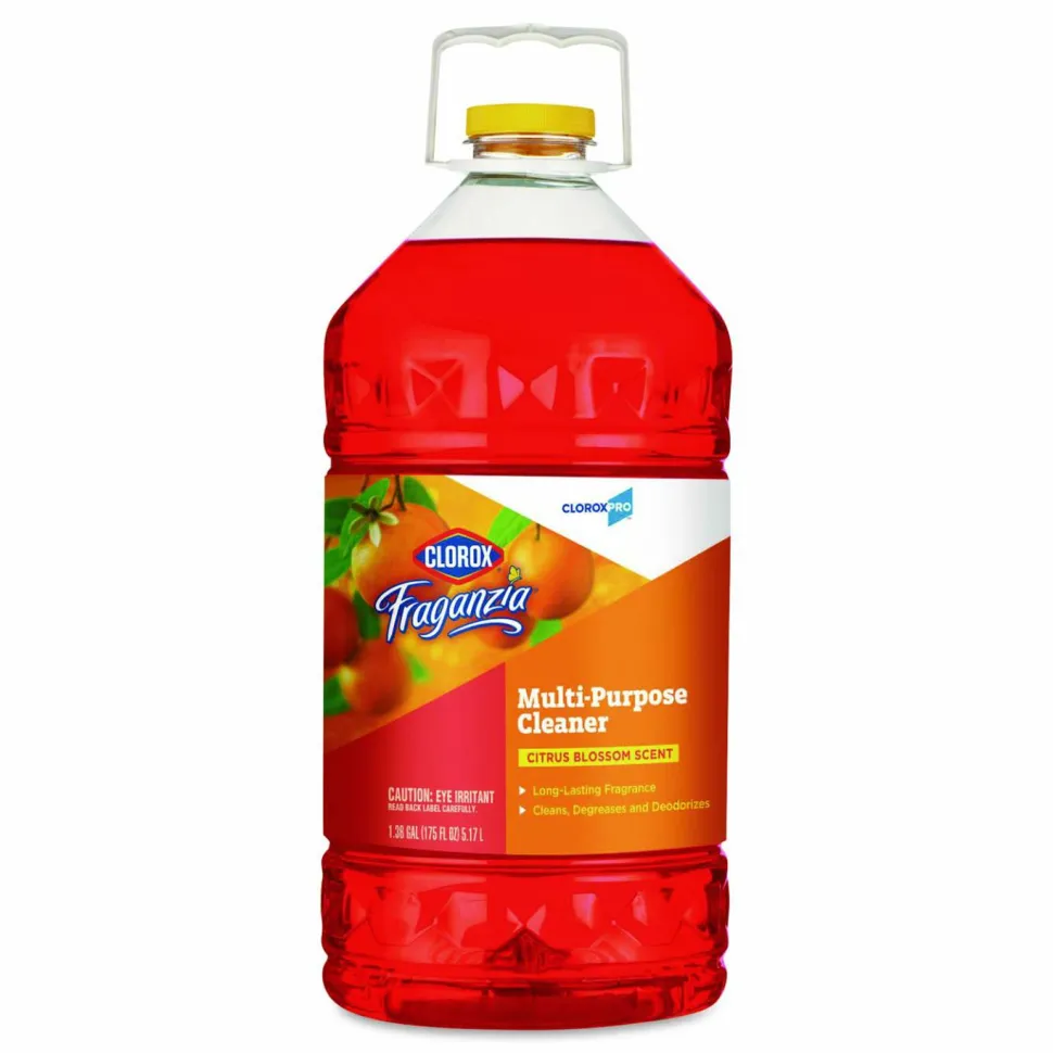 CloroxPro Fraganzia Multi-Purpose Cleaner, Citrus Blossom Scent, 175 oz Bottle, 3/Carton