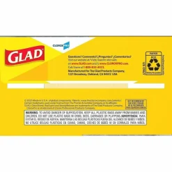 CloroxPro Glad ForceFlex Tall Kitchen Drawstring Trash Bags, 0.9 mil, 13 Gallon, Grey, Box Of 100