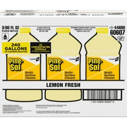 CloroxPro Pine-Sol Multi-Surface Cleaner, Lemon Fresh, 80 Fl Oz, Pack Of 3 Bottles