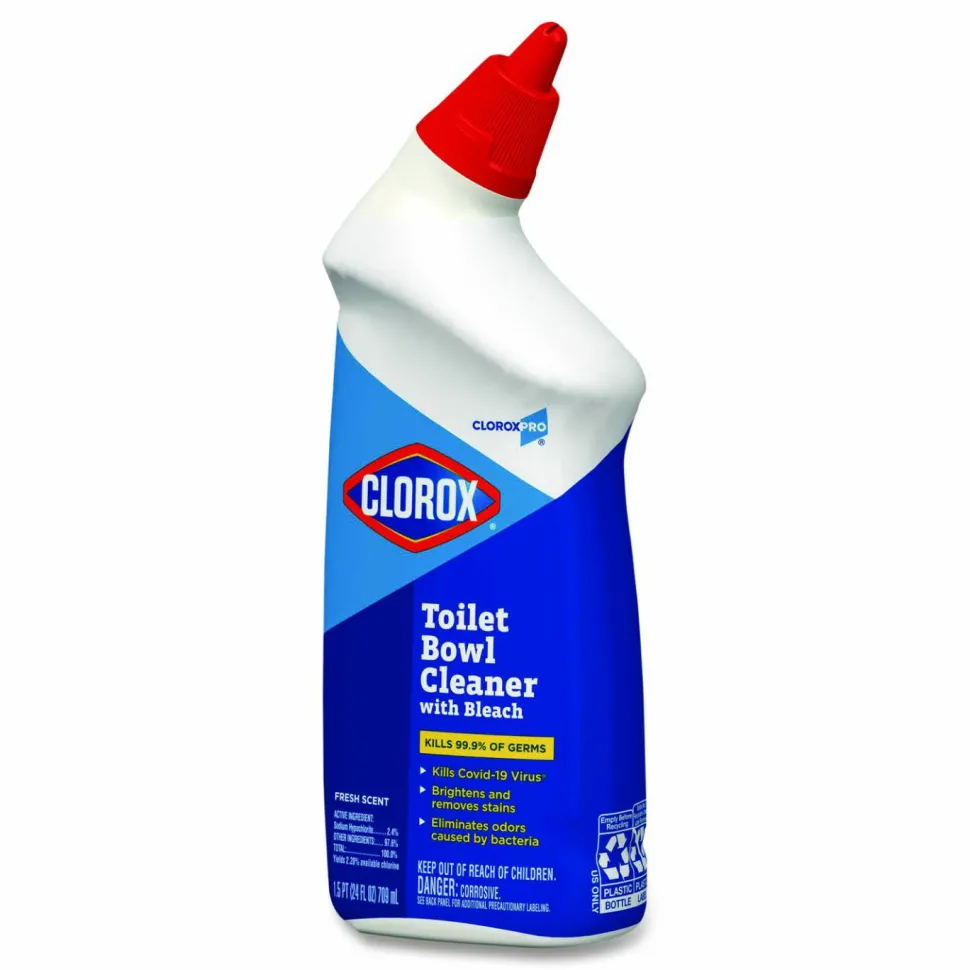 CloroxPro Toilet Bowl Cleaner With Bleach, Fresh Scent, 24 Oz