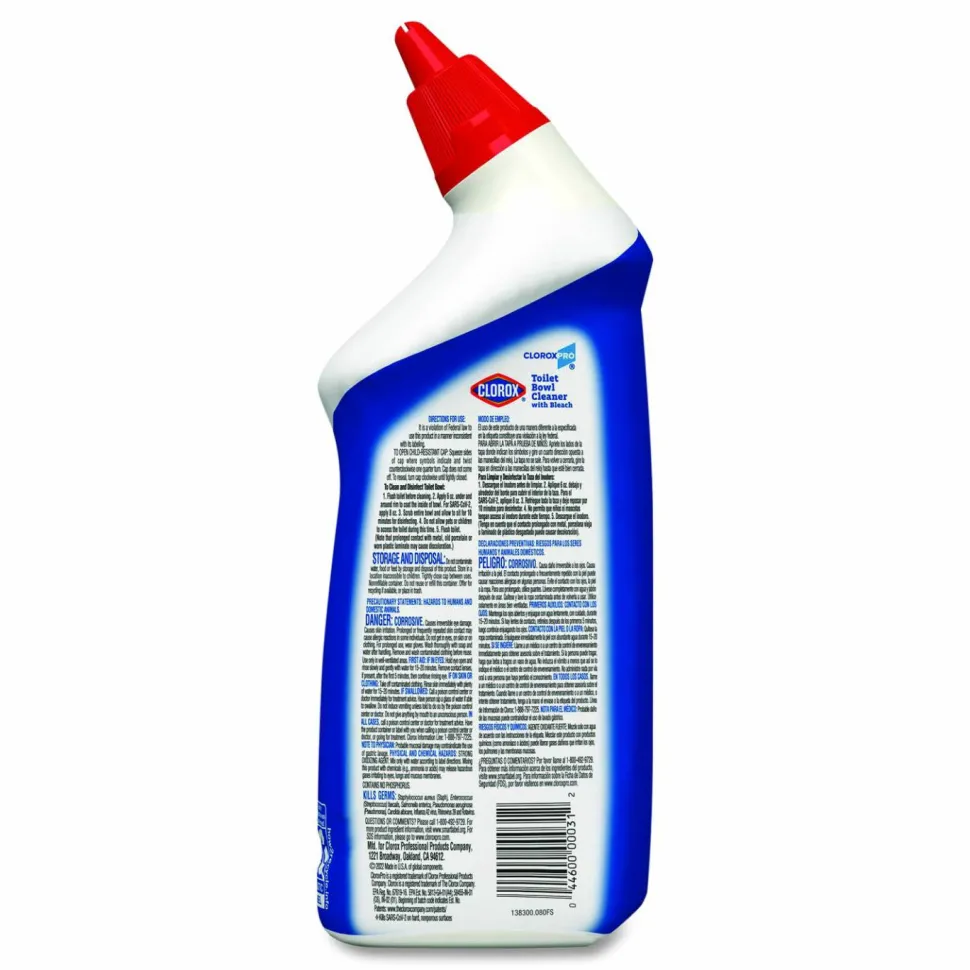 CloroxPro Toilet Bowl Cleaner With Bleach, Fresh Scent, 24 Oz