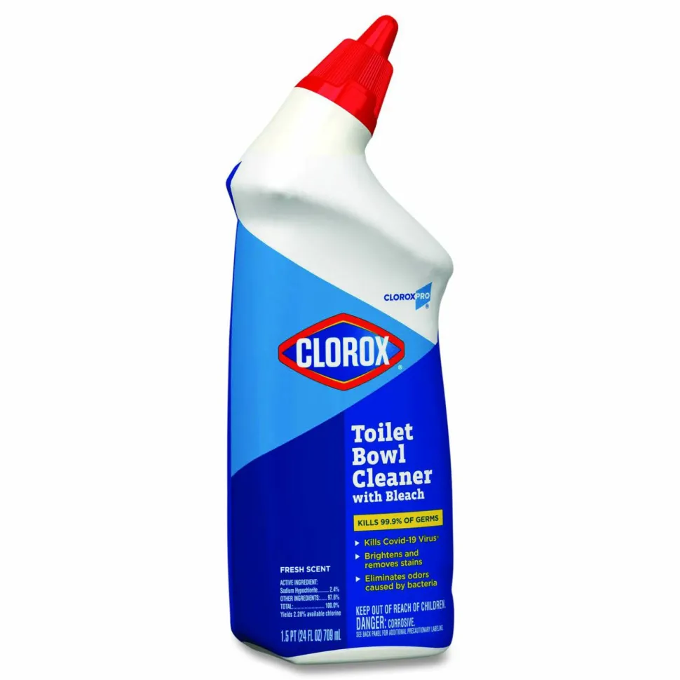 CloroxPro Toilet Bowl Cleaner With Bleach, Fresh Scent, 24 Oz