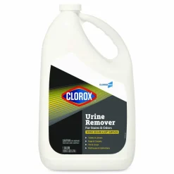 CloroxPro Urine Remover for Stains and Odors, Clean Floral Scent, 128 oz Refill Bottle, 4/Carton
