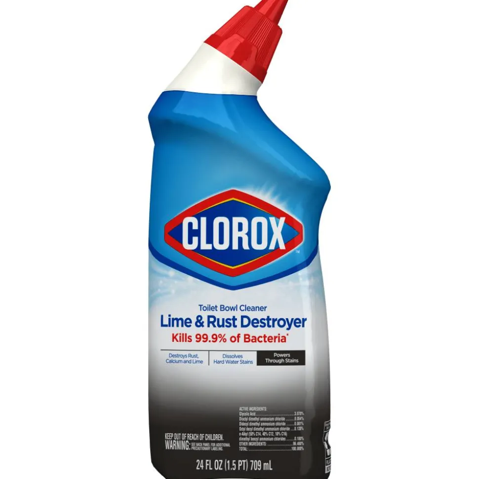 Clorox Toilet Bowl Cleaner With Bleach, 24 Oz Bottle