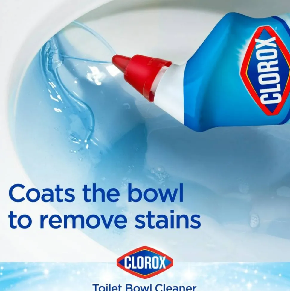 Clorox Toilet Bowl Cleaner With Bleach, 24 Oz Bottle